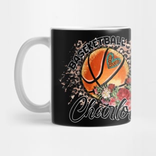 Aesthetic Pattern Charlotte Basketball Gifts Vintage Styles Mug